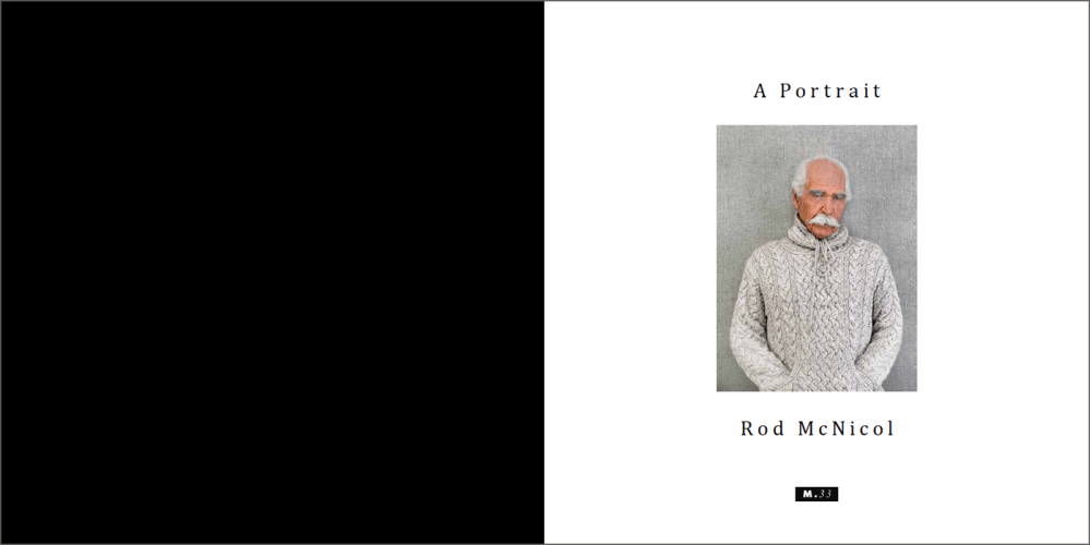 The title page to Rod McNicol's  A Portrait