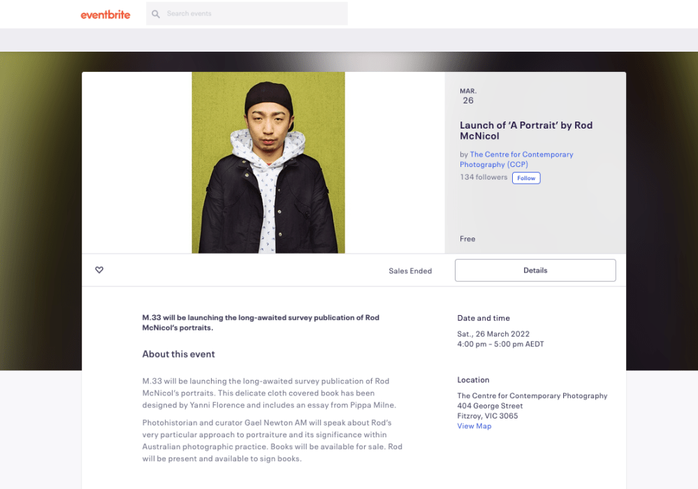 EVENTBRITE Event page