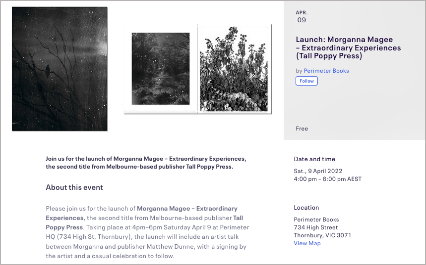 Morganna Magee - Tall Poppy-EVENTBRITE 2022 Website