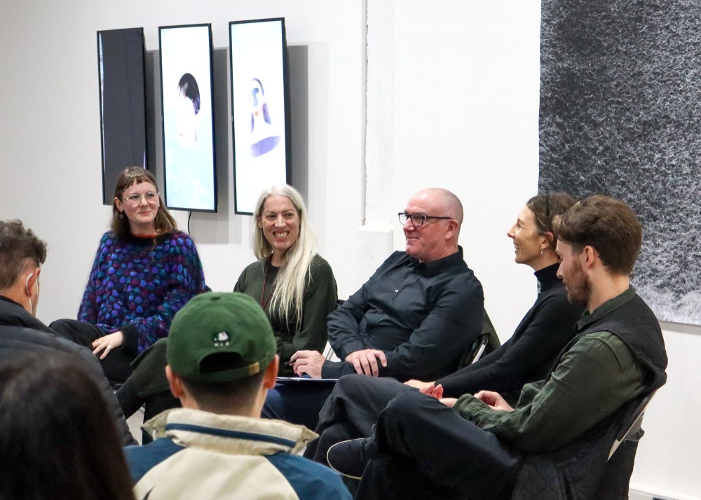 The panel: (L-R) Georgia Carr, Yvonne Shaw, David Cowlard (chair), Katie Kerr, Anton Maurer