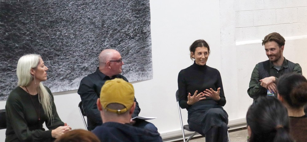 Panel: (L-R) Yvonne Shaw, David Cowlard (chair), Katie Kerr, Anton Maurer