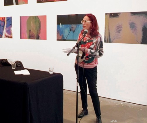 Helen Frajman reads Melissa Miles' speech