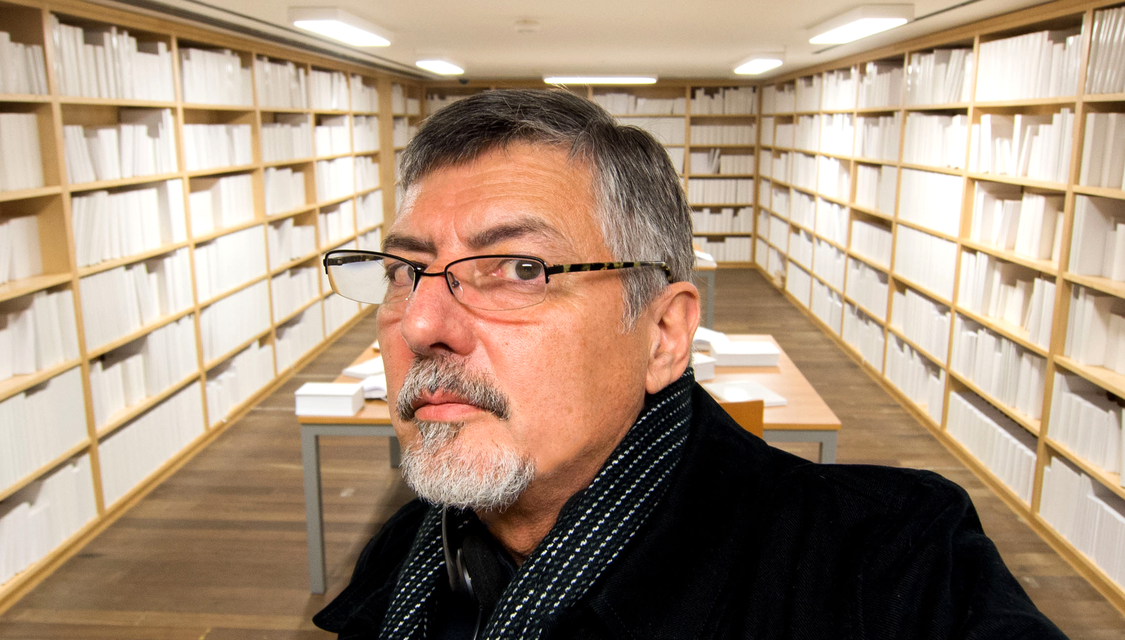 Dr Doug Spowart in the White Library