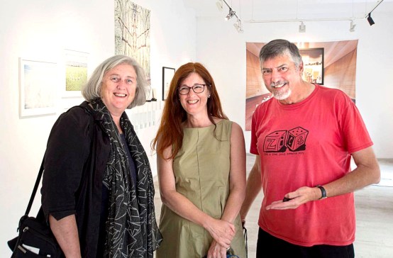 Victoria, Regina + Doug at the Vienna Photobook Festival in 2017